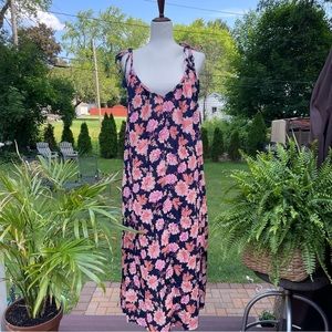 Old Navy Floral Maxi Dress  Long Women's Size L Bloggers Fav